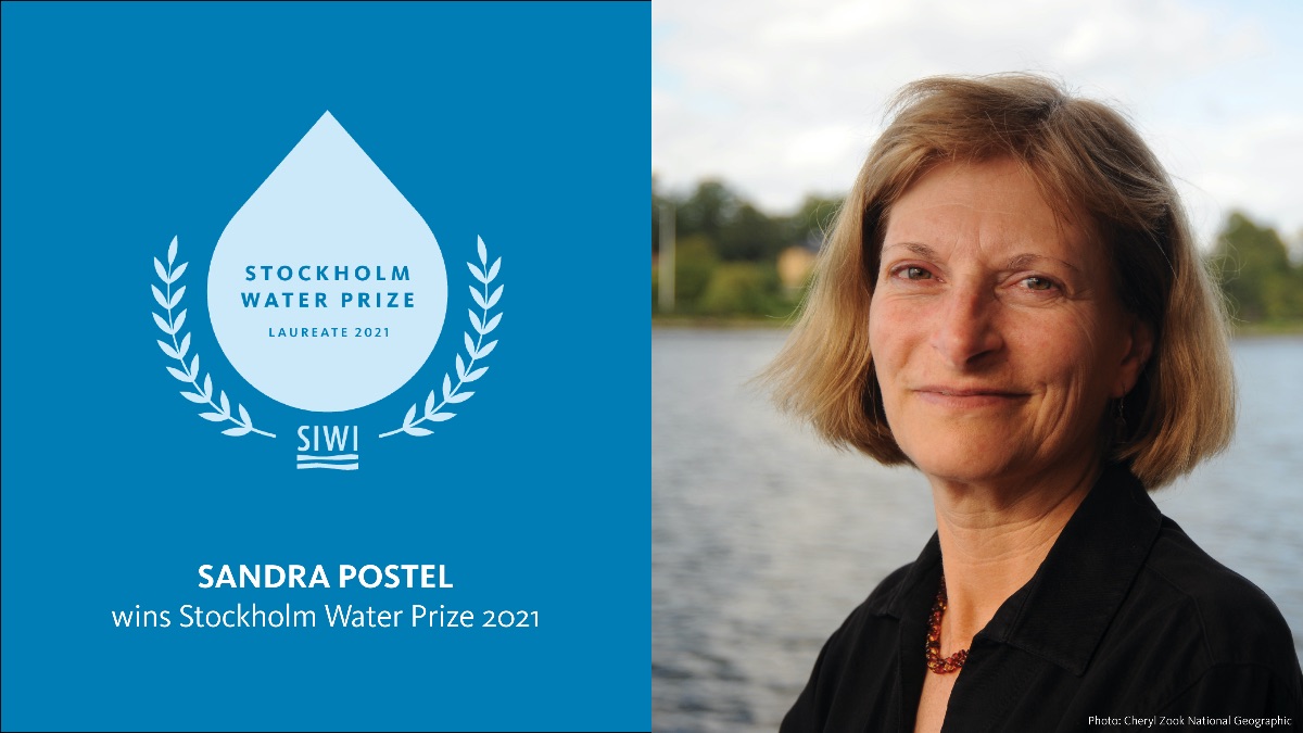 Freshwater thought leader Sandra Postel awarded 2021 Stockholm Water Prize
