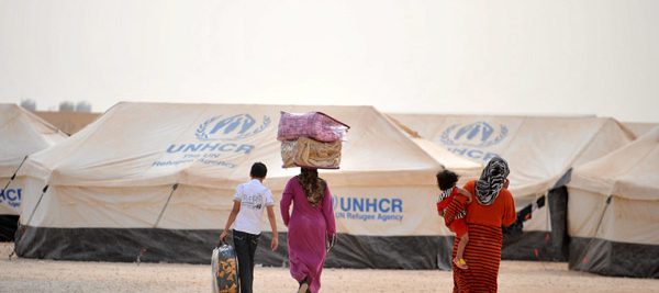 Refugiados sirios huyen a Jordania, un país en el que el agua es escasa