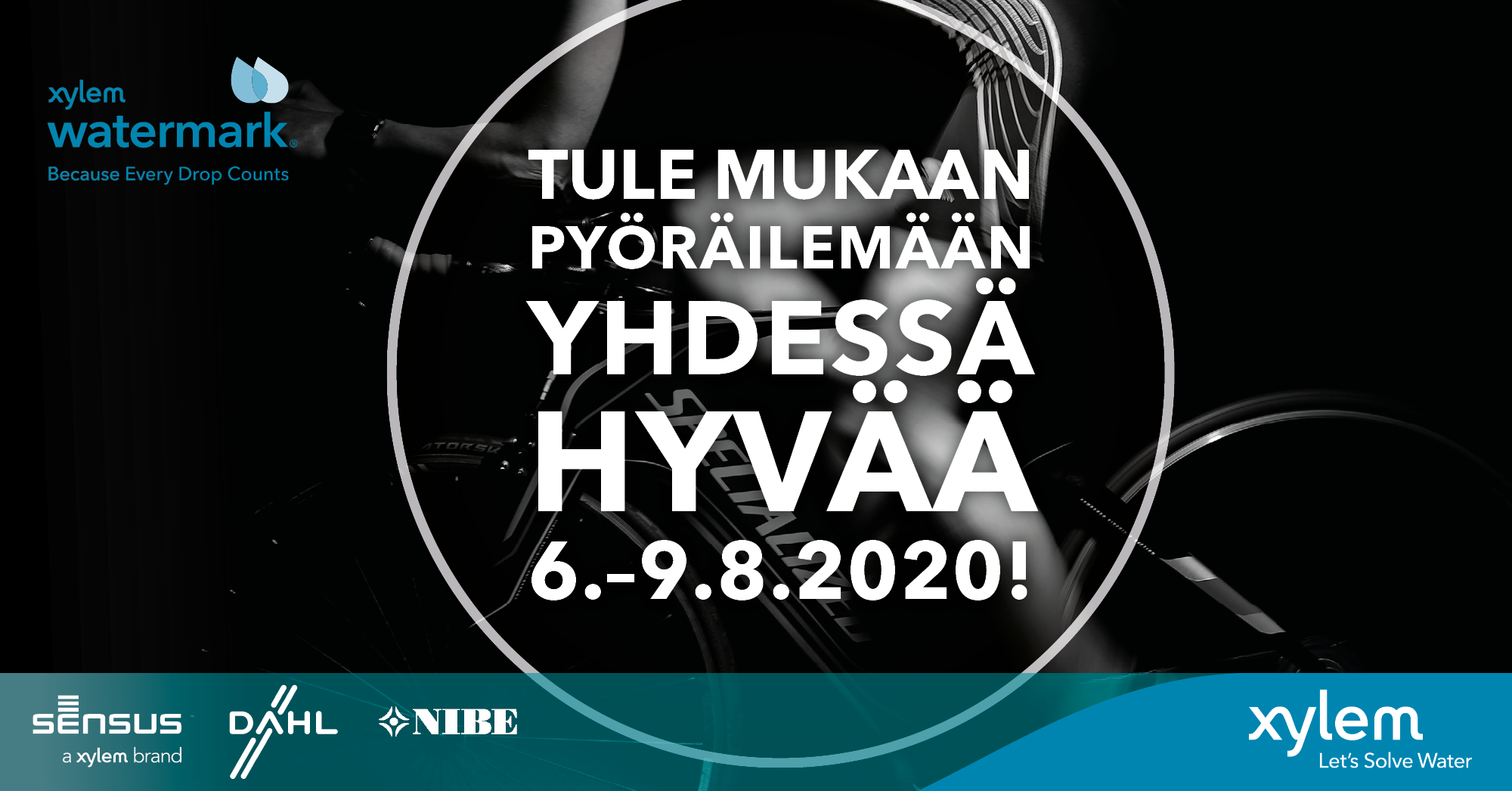 Xylem Watermark pyöräilytempaus 6.–9.8.2020.