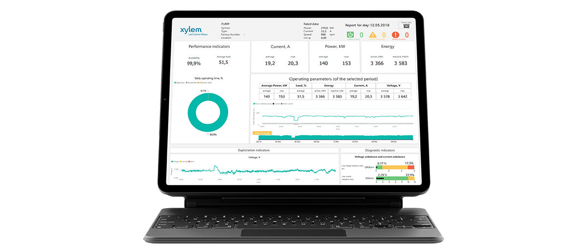 Xylem_SAM-PRO_Mockup_Anwendung