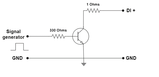 Electronic circuit for digital input