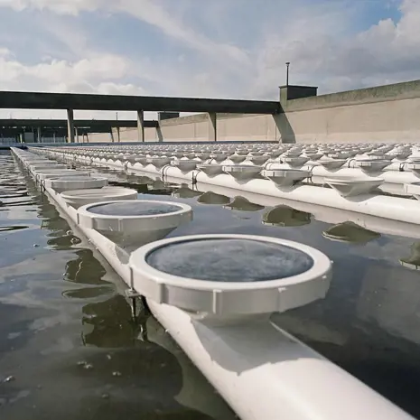 Sanitaire Diffusers Plugging Sanitaire Silver Series II membrane disc diffusers | Xylem US