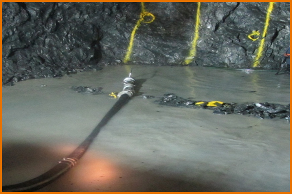 Rig Pump - suction line and pan strainer