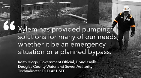 Xylem Rentals Sewer Bypass Pump Rental | Xylem South Korea