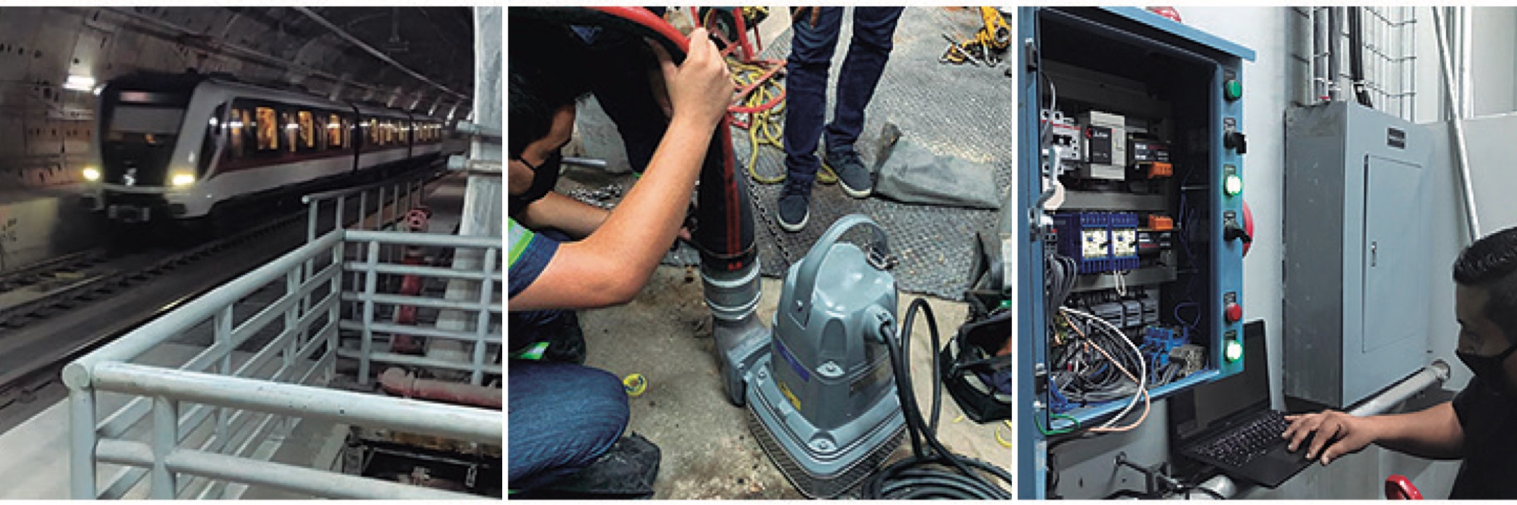 Intelligent dewatering pump prevents flood at Guadalajara train station